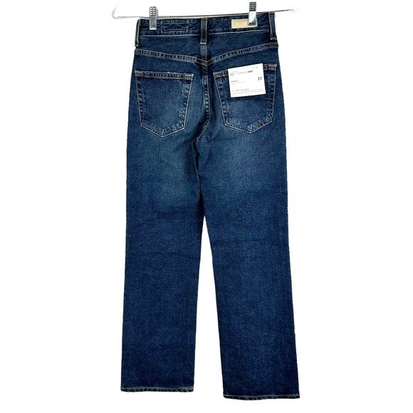 AG Adriano Goldschmied NWT Blue Kinsley High-Rise Pop Crop Denim Jeans Size 23 - Picture 3 of 12